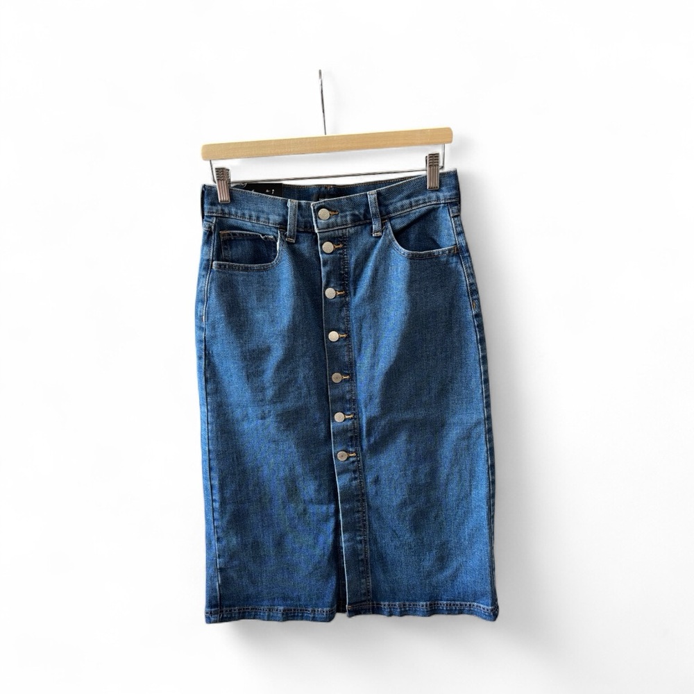 NWT Banana Republic Indigo Button-Up Maxi Skirt - size 4